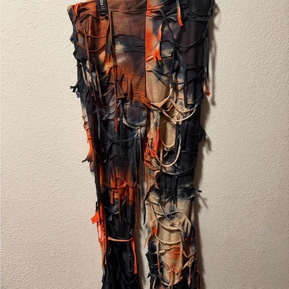 Bold Distressed Multicolor Pants